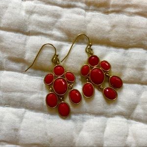 Red Dangling Earrings